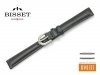 Pasek skórzany do zegarka 12 mm BISSET BS102A czarny