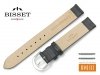 Pasek skórzany do zegarka 16 mm BISSET BS105 czarny