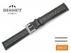 Pasek skórzany do zegarka 18 mm BISSET BS104 czarny