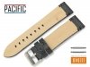 PACIFIC 22 mm pasek skórzany W112 czarny W112-1BL-22