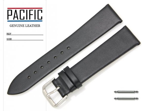 PACIFIC 20 mm pasek skórzany W86N czarny W86N-1S-20