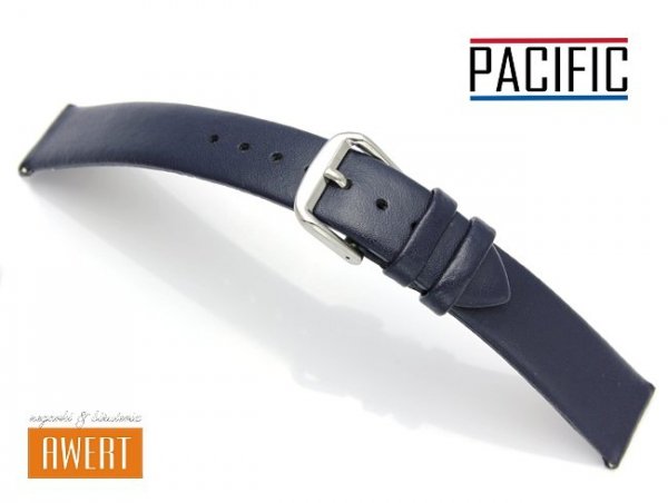 PACIFIC 14 mm pasek skórzany W86 granatowy