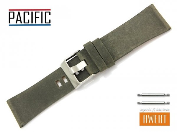 PACIFIC 28 mm pasek skórzany W58 zielony W58-9S-28