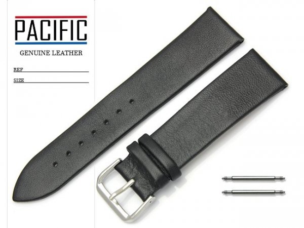 PACIFIC 22 mm pasek skórzany W86 czarny