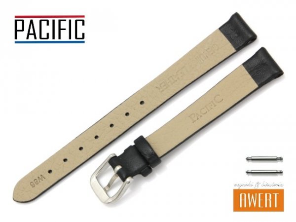 PACIFIC 12 mm pasek skórzany W86N czarny W86N-1S-12