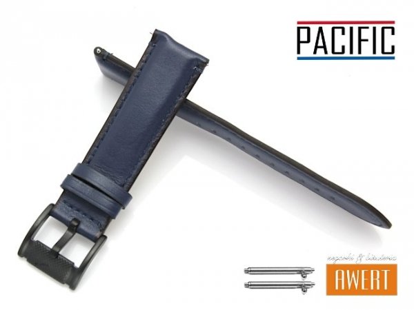 PACIFIC 20 mm pasek skórzany W56 granatowy W56-2S-20