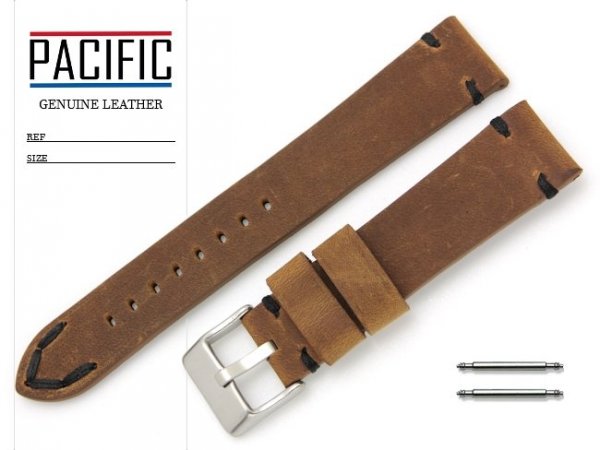 PACIFIC 20 mm pasek skórzany W93 brązowy W93-6BL-20