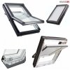Dachfenster Roto R69G K2E (WDF R69G  K) blueTec Comfort Schwingfenster aus Kunststoff mit Wärmedämmblock Uw=0,99 3-fach-Verglasung Aluminium