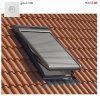 RoofLITE+ SSR Außenrollladen Aluminium INTEGRA® Solar- Rollladen Dunkelgrau inkl. Fernbedienung / Funk-Wandschalter, Kompatibilität mit dem VELUX io-homecontrol® System (INTEGRA®)