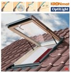 OptiLight Klapp-Schwingfenster Dachfenster VK Klapp-Dachfenster Uw=1,3 mit Klappfunktion aus Holz (mit Dauerlüftung) 78x98 78x118 78x140
