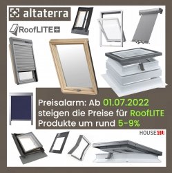 Dachfenster RoofLITE® TRIO PINE AAY 3-Fach Holz-Profile Schwingfenster Uw=1,1 Profile VKR-Gruppe (VELUX, Altaterra) 