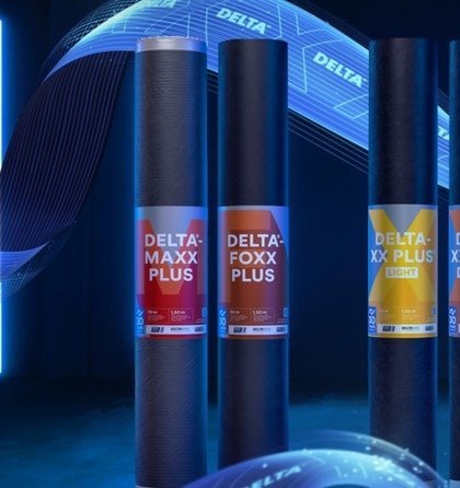 Dörken Unterspannbahn Delta DELTA®-MAXX PLUS, Neue Generation von Dachbahnenreißfesten, reißfesten diffusionsoffenen PP, DELTA®-BiCo, DELTA®-AdTec