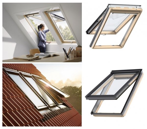 Dachfenster Velux GPL 3070 Klapp-Schwingfenster aus Holz mit Riesen-Öffnungswinkel mit natürlichem Reinigungseffekt www.house-4u.eu