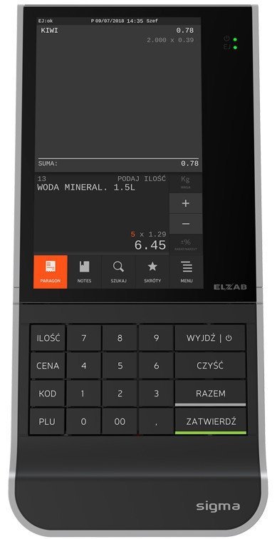 Kasa fiskalna ELZAB Sigma z 3” mechanizmem drukującym 