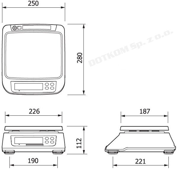 Waga CAS SW-II (SW-2) CR USB 3KG