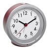 TFA 60.1034.05 budzik biurkowy zegarek wskazówkowy płynąca wskazówka, czerwony