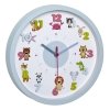TFA dziecięcy zegar ścienny z motywami zwierząt, do pokoju dziecięcego