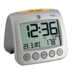 TFA 60.2514 SONIO budzik biurkowy zegarek elektroniczny LCD z termometrem sterowany radiowo