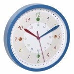 TFA 60.3058.06.90 TICK&TACK zegar dla dzieci,  do nauki niebieski, zegar dzieciecy, zegar do dziecięcego pokoju, zegar dla ucznia