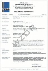 Świadectwo wzorcowania termometru dwukanałowego SW-2 rejestratora temperatury bez akredytacji PCA