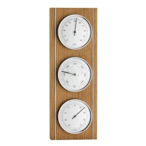 TFA 20.1091.01 stacja pogody tradycyjna mechaniczna barometr ścienny  orzech