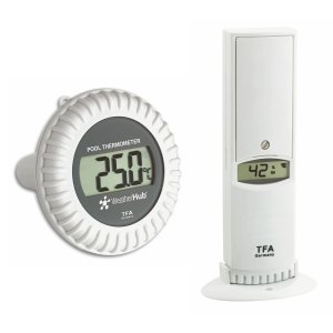 TFA 30.3310 czujnik temperatury i wilgotności bezprzewodowy z czujnikiem basenowym temperatury wody do WeatherHub Smart Home - WYPRZEDAŻ