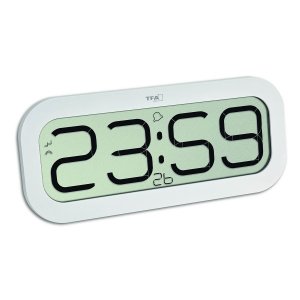 TFA 60.4514.02 BIMBAM budizk biurkowy elektroniczny 32 cm, biały