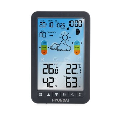 Hyundai WS 2420 – stacja meteorologiczna bezprzewodowa z czujnikiem i DCF