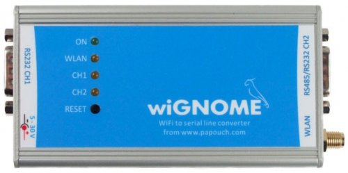 Papouch wiGNOME konwerter sygnału RS232/485 do WiFI 