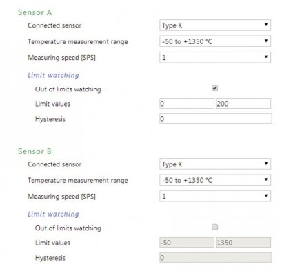 Papouch 2TC_WIFI PAPAGO moduł pomiarowy internetowy dwukanałowy Modbus TCP