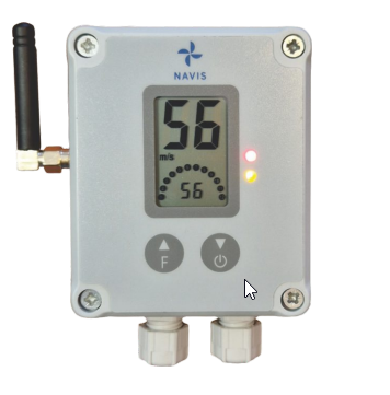 Navis W210/WS miernik prędkości wiatru bezprzewodowy anemometr mechaniczny wyjście przekaźnikowe alarm dźwiękowy i wizualny