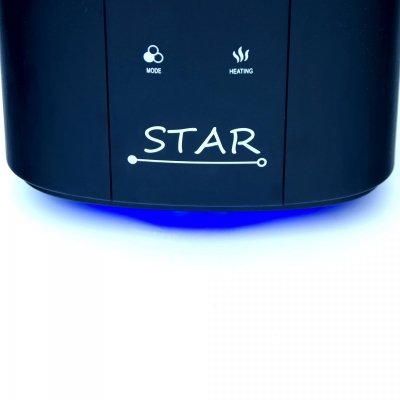 Airbi STAR nawilżacz powietrza ultradźwiękowy, plazma, aromadyfuzer, czarny 45m2 - OUTLET
