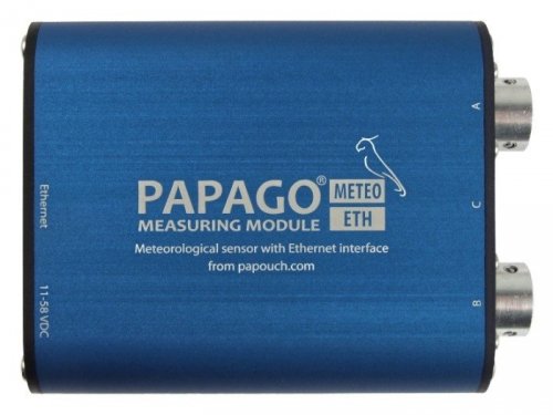 Papouch PAPAGO METEO ETH moduł pomiarowy internetowy wieloparametrowy zasilanie PoE Modbus TCP, Ethernet, LAN, IP