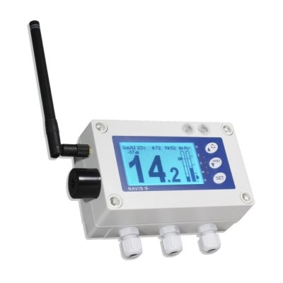 Navis W410 wiatromierz sygnalizacyjny bezprzewodowy anemometr mechaniczny wyjście przekaźnikowe alarm dźwiękowy i wizualny