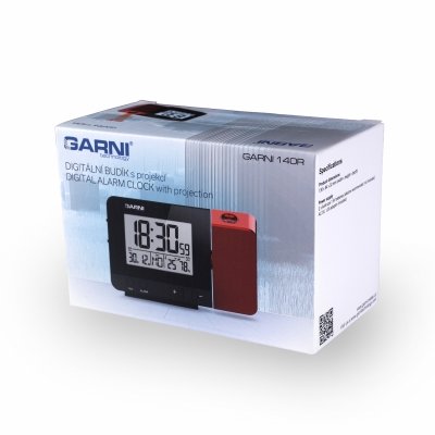 Garni 140 budzik elektroniczny z projektorem i czujnikiem temperatury