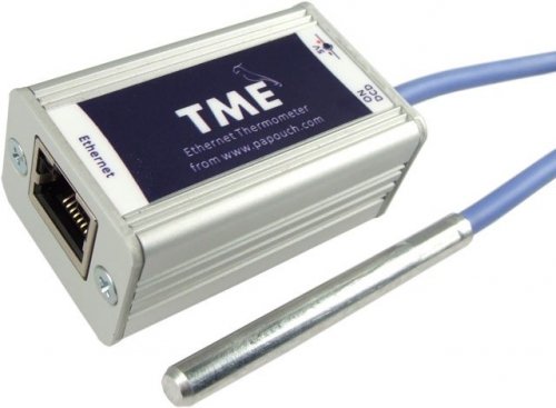 Papouch TME termometr internetowy czujnik temperatury Modbus TCP, Ethernet, LAN, IP termometr do serwerowni