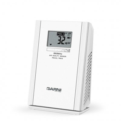 Garni 104Q czujnik jakości powietrza pyłu zawieszonego PM2.5 i PM10 bezprzewodowy wewnętrzny