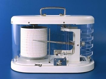 Fischer 325 higrograf profesjonalny tradycyjny rejestrator wilgotności mechaniczny higrometr samopiszący