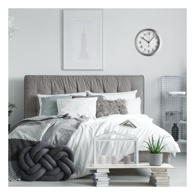 TFA 98.1091.02 zegar ścienny wskazówkowy sterowany radiowo aluminiowy 25 cm