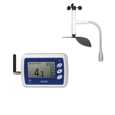 Navis WR5 miernik wiatru anemometr bezprzewodowy z termometrem wyświetlacz LCD