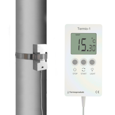 Termoprodukt TERMIO-1 rejestrator temperatury laboratoryjny precyzyjny data logger termometr Pt1000 sonda zanurzeniowa