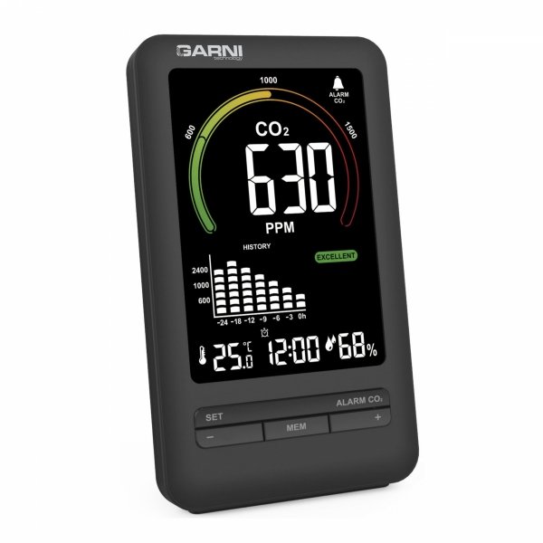 GARNI 206 OneCare stacja kontroli jakości powietrza wewnętrzna wskaźnik stężenia CO2