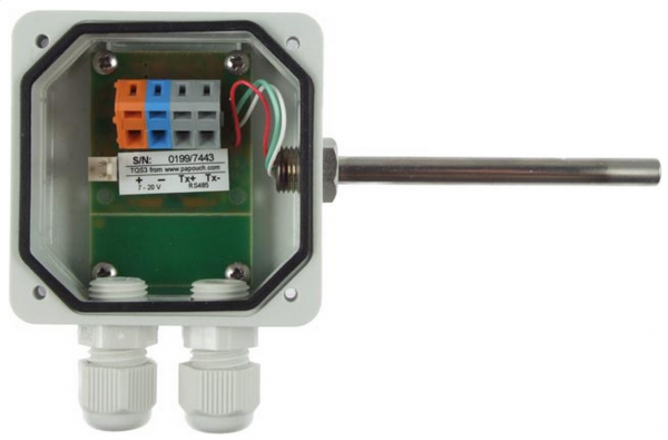 Papouch TQS4_O termometr przemysłowy RS485 (Modbus RTU) czujnik temperatury zewnętrzny