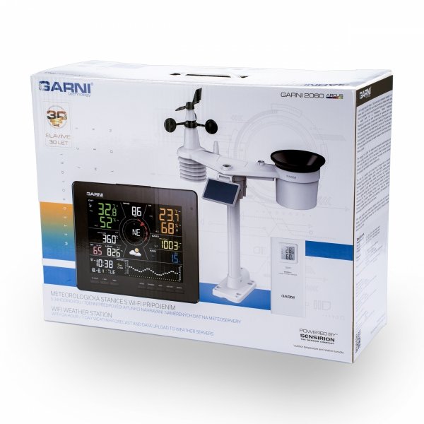 Garni 2060 ARCUS stacja pogody bezprzewodowa 7 w 1 internetowa WiFi prognoza 24h/7 dni