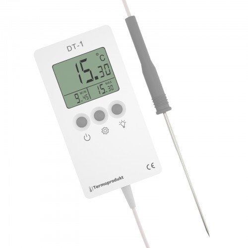Termoprodukt DT-1 MIN/MAX termometr laboratoryjny elektroniczny rezystancyjny Pt1000 z sondą szpilkową bardzo precyzyjny 