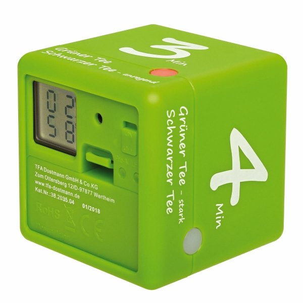 TFA 38.2035.04 CUBE-TIMER minutnik elektroniczny 3-4-5-6 min do parzenia herbaty