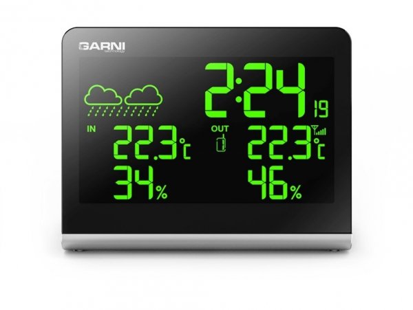 Garni 535 ARCUS stacja pogody bezprzewodowa  z czujnikiem zewnętrznym temperatury i wilgotności