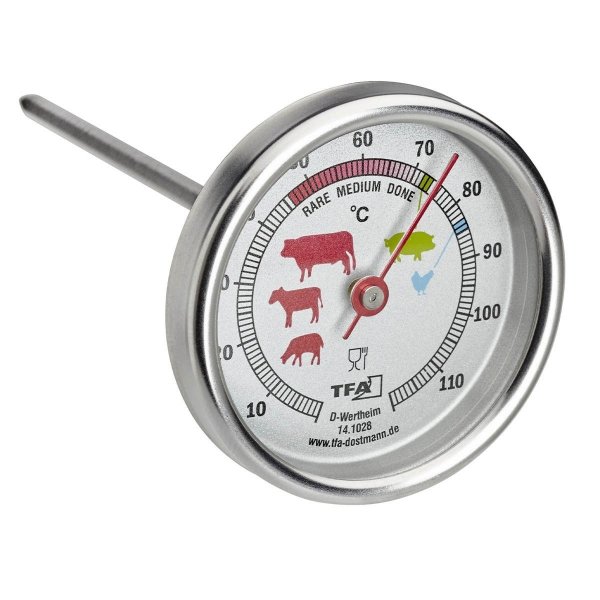 TFA 14.1028  termometr szpilkowy do pieczenia mięsa z sondą