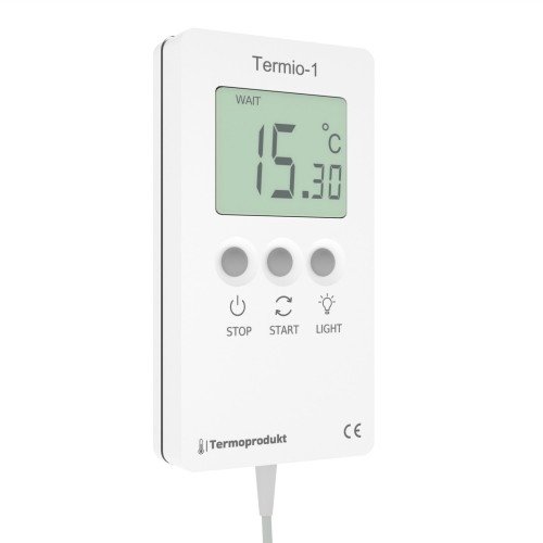 Termoprodukt TERMIO-1 rejestrator temperatury laboratoryjny precyzyjny data logger termometr Pt1000 sonda zanurzeniowa