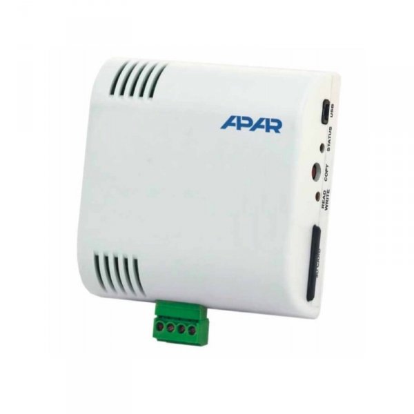 APAR AR233 rejestrator temperatury dwukanałowy przemysłowy termometr wewnętrzny naścienny z wejściem uniwersalnym